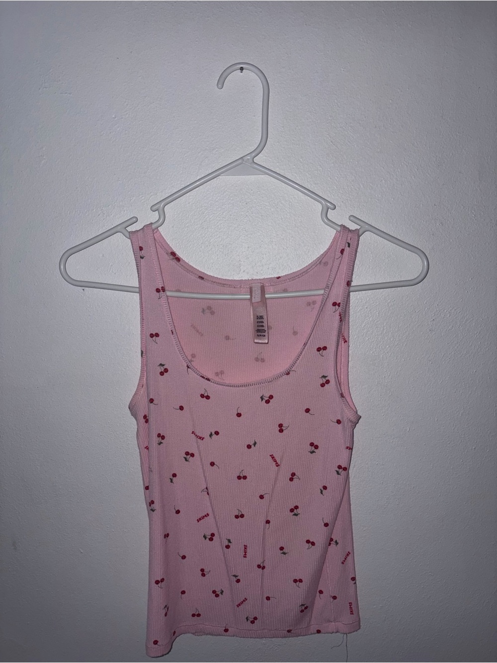 Skims Cherry blossom cotton Ribbed Tank Top 🌸🍒